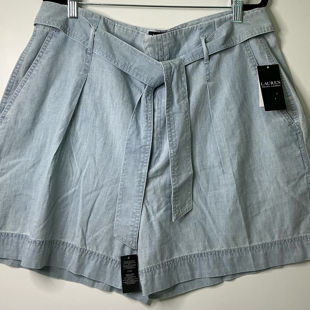 Polo Ralph Lauren Women’s Plaid Blue Shorts summer Sz 16 New